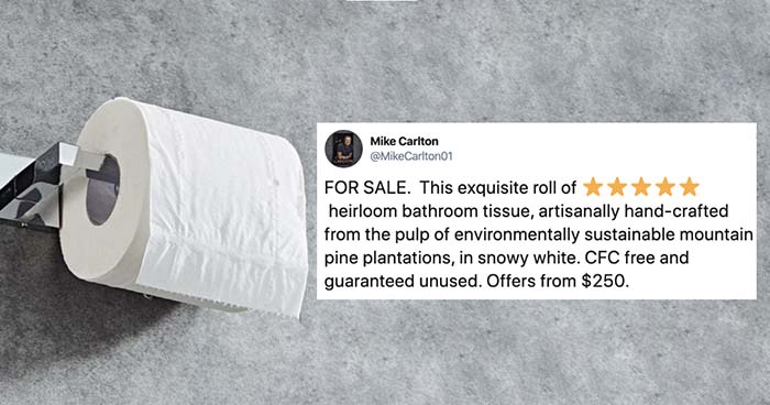 Image: a meme about the great toilet paper shortage of 2020.
