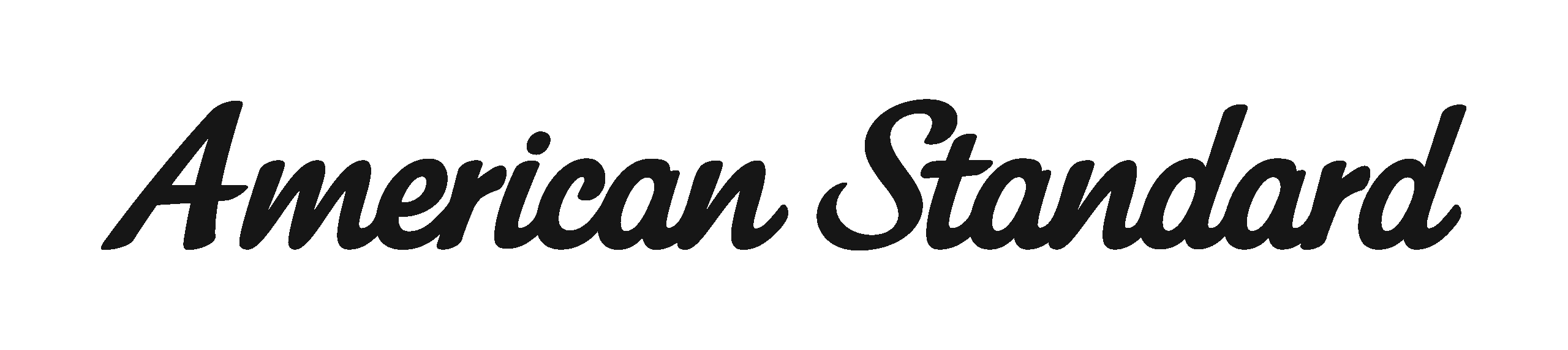 The words "American Standard" are written in stylish black cursive on a clean white background, reflecting trusted HELP services.